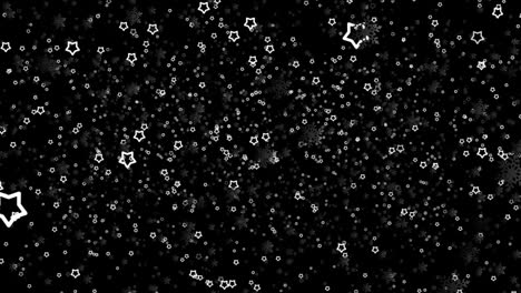 Staubpartikel-überlagern-Schwebende-Glitzernde-Partikel-Mit-Schwarzem-Hintergrund